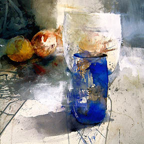 Blue vase